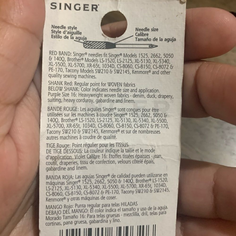 NWTSinger 4 Premium Regular Point Red Band Needles - Picture 5 of 5